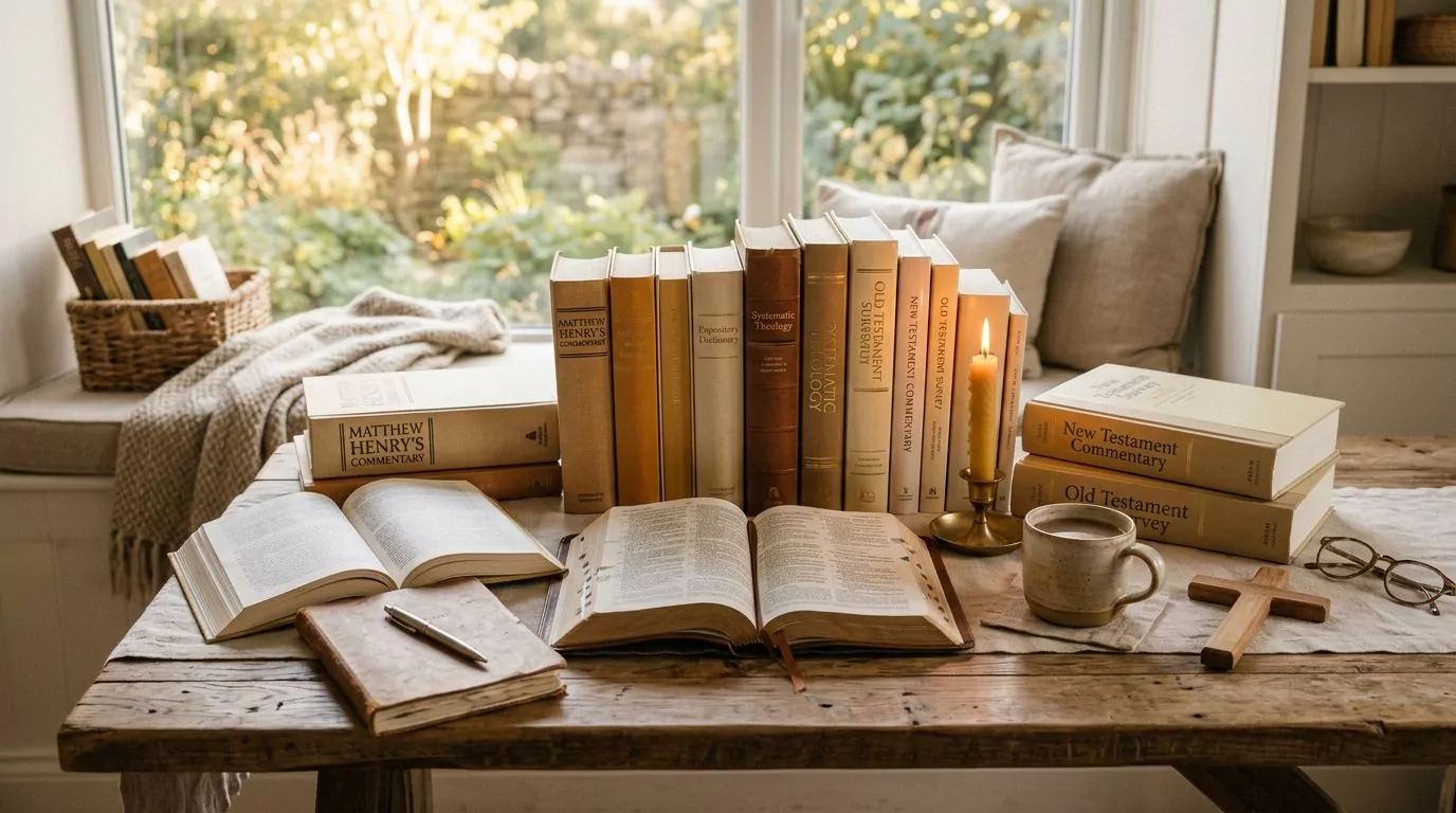 Collection of Bible commentaries and study resources