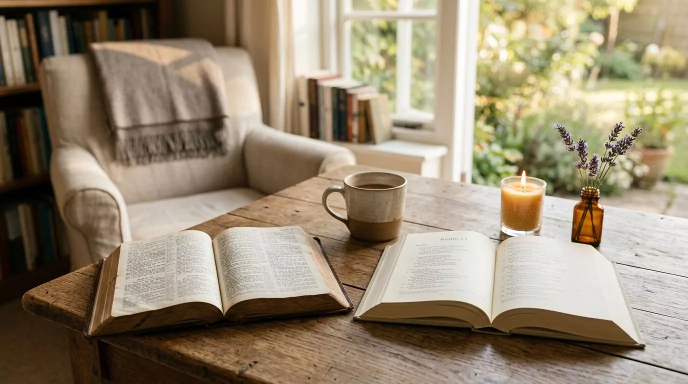 Different Bible translations open side by side