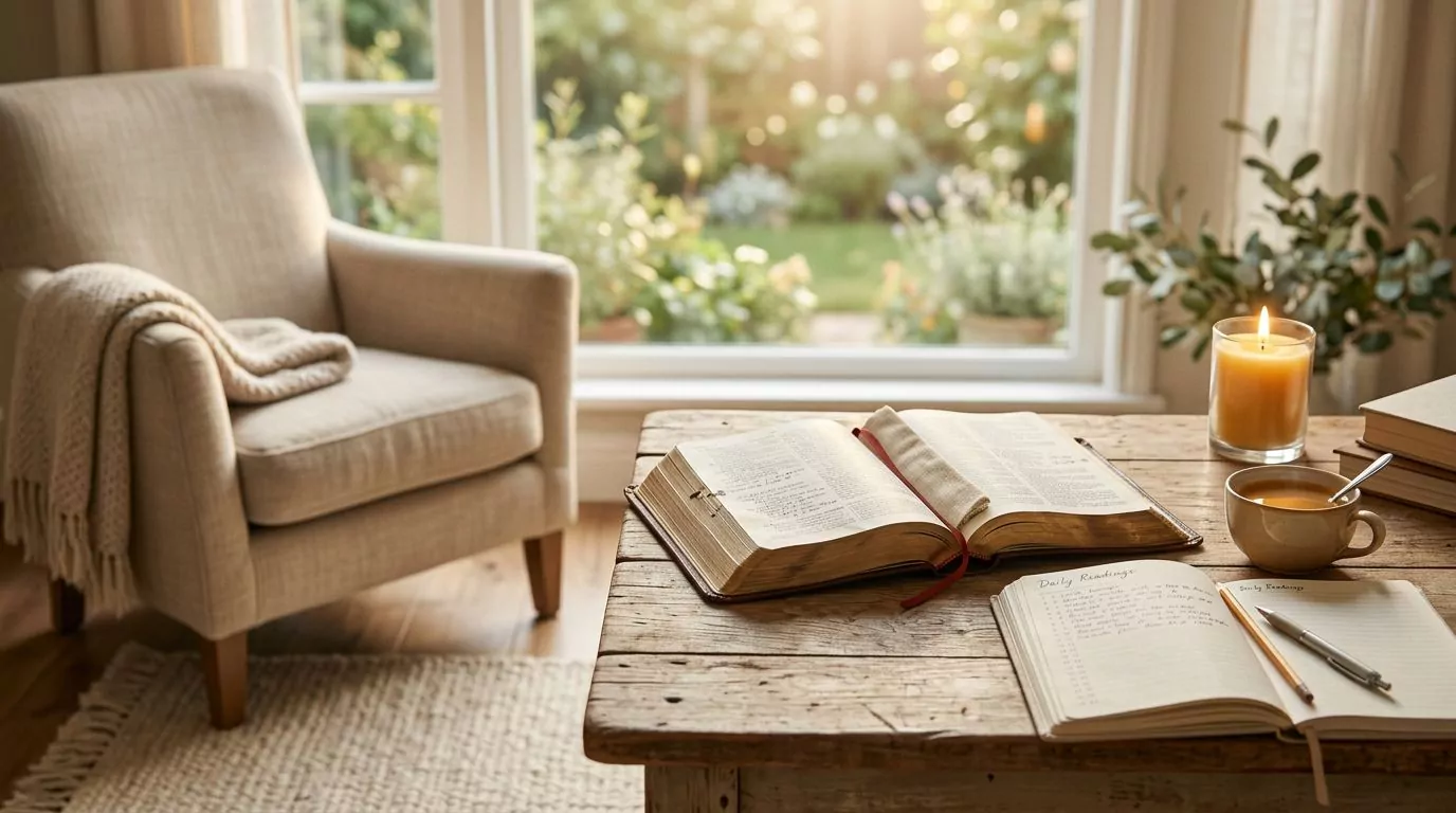 Bible reading calendar and schedule planner